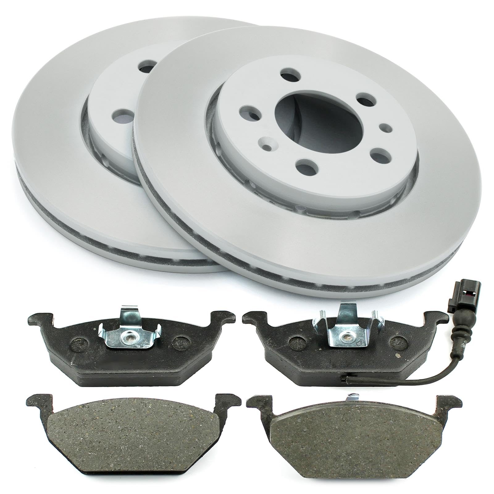 NB PARTS Bremsscheiben Bremsbeläge vorne 256mm passend für Audi A2 A3 Skoda VW Golf 4 IV Polo 9N