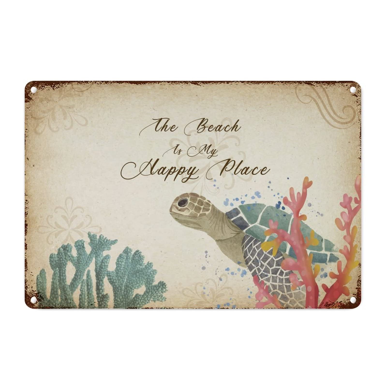 Plaque de décoration extérieure pour porche, motif mer pour mur nu ou entrée