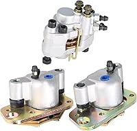 Vista 1 de WFLNHB Pinzas de freno delanteras y traseras con pastillas de repuesto para Polaris Scrambler 400 500 2x4 4x4 1998 1999 2000 2001 2002 2003 2004