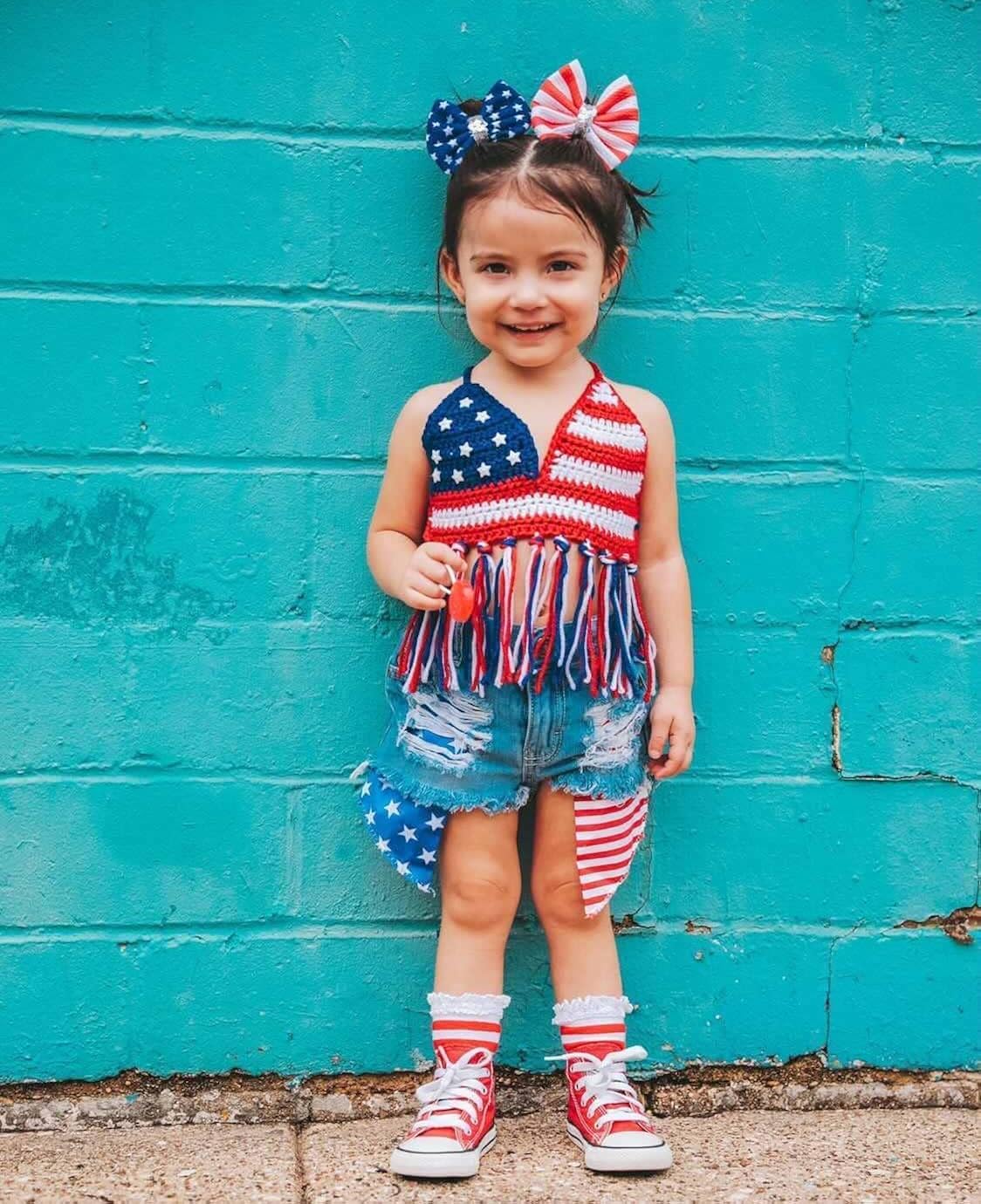 Miniatura 3 de Adobabirl Conjunto de ropa de verano para niña pequeña, sin mangas, acanalada, top halter y pantalones cortos, ropa de moda para niños con cinturón