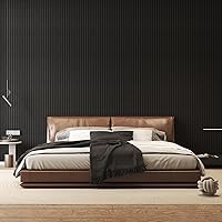 Vista 8 de TONOR Dual-Layer Thickened Acoustic Wall Panels Self Adhesive, 4 pack 47.2"x23.6"x0.72" High Density Large Sound Proof Panels for Walls, Peel and