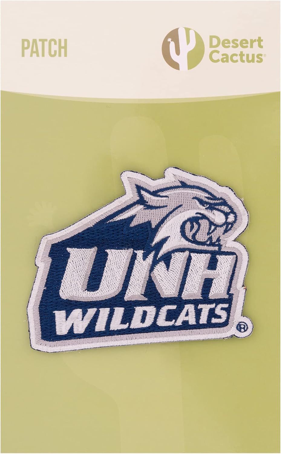Desert Cactus University of New Hampshire Patch – Embroidered Iron On/Sew On Applique for Blazers, Jackets, Backpacks, Bags, Hats & Tactical Gear – Wildcats (Patch - Design A) (Pack of 2)