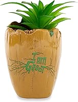 Vista 3 de Marvel Studios I Am Groot - Mini maceta de cerámica de 3 pulgadas con suculentas artificiales, maceta pequeña, plantas de interior de imitación