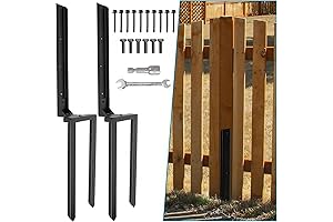 Fence Post Brace for Tilted or Broken Posts