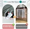 Wall Mounted Attic Stairs, Folding Loft Ladder Stairs, Telescopic Ladder With 2 Handrails, 660LBS/300KG Capacity, Attic Stairs for Indoor, Outdoor, Storehouse, Basement, Garage (2.94-3.04m/9.6-9.9ft)