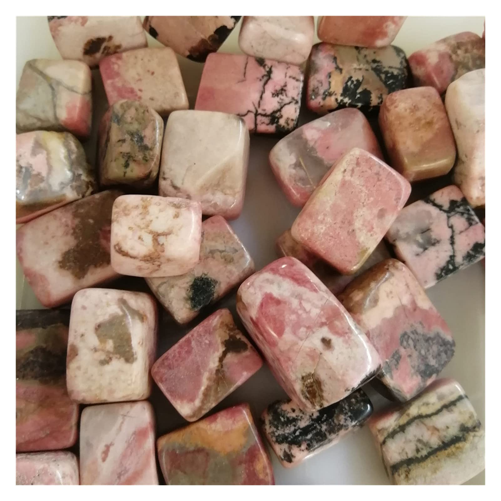 Pierres de cristal naturelles rhodonite de 500g pour apaiser l'esprit et retrouver le bien-être