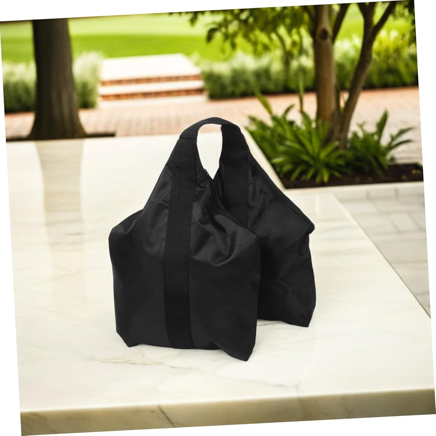 OUNONA 4個オックスフォード製テントサンドバッグ耐荷重 防風安定性と耐水性 再充填可能なキャノピーウェイト 屋外キャンプ ビー