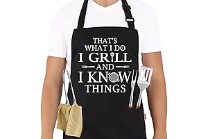 That's What I Do I Grill and I Know Things BBQ Grilling Apron