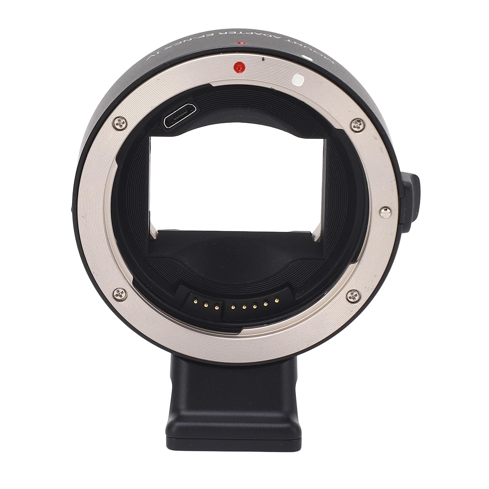Lens Mount Auto Focus Adapter Ring for VG30, Aluminum Alloy, 1/4 Inch Tripod Screw Hole - Accurate Transmission, Metal Contacts, Compatible with EF Lens and E Mount Cameras