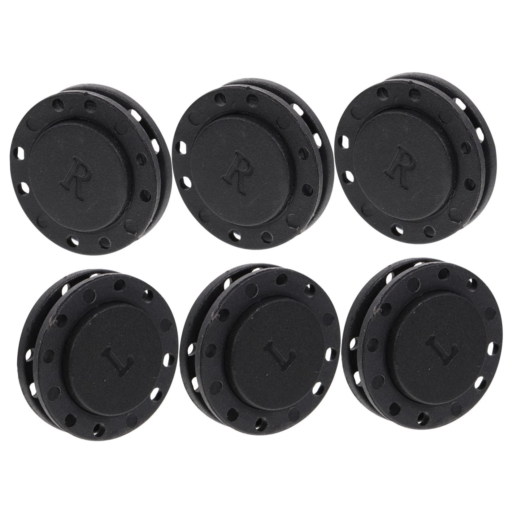 OUNONA 24 Pares Hebilla Oculta Magnética Broches Para Ropa Botones Abrigo Broches Para Tela Ropa Botones Magnéticos Cárdigan Botones Magnéticos Broches Para Coser Ropa Imán Bebé Bolsas