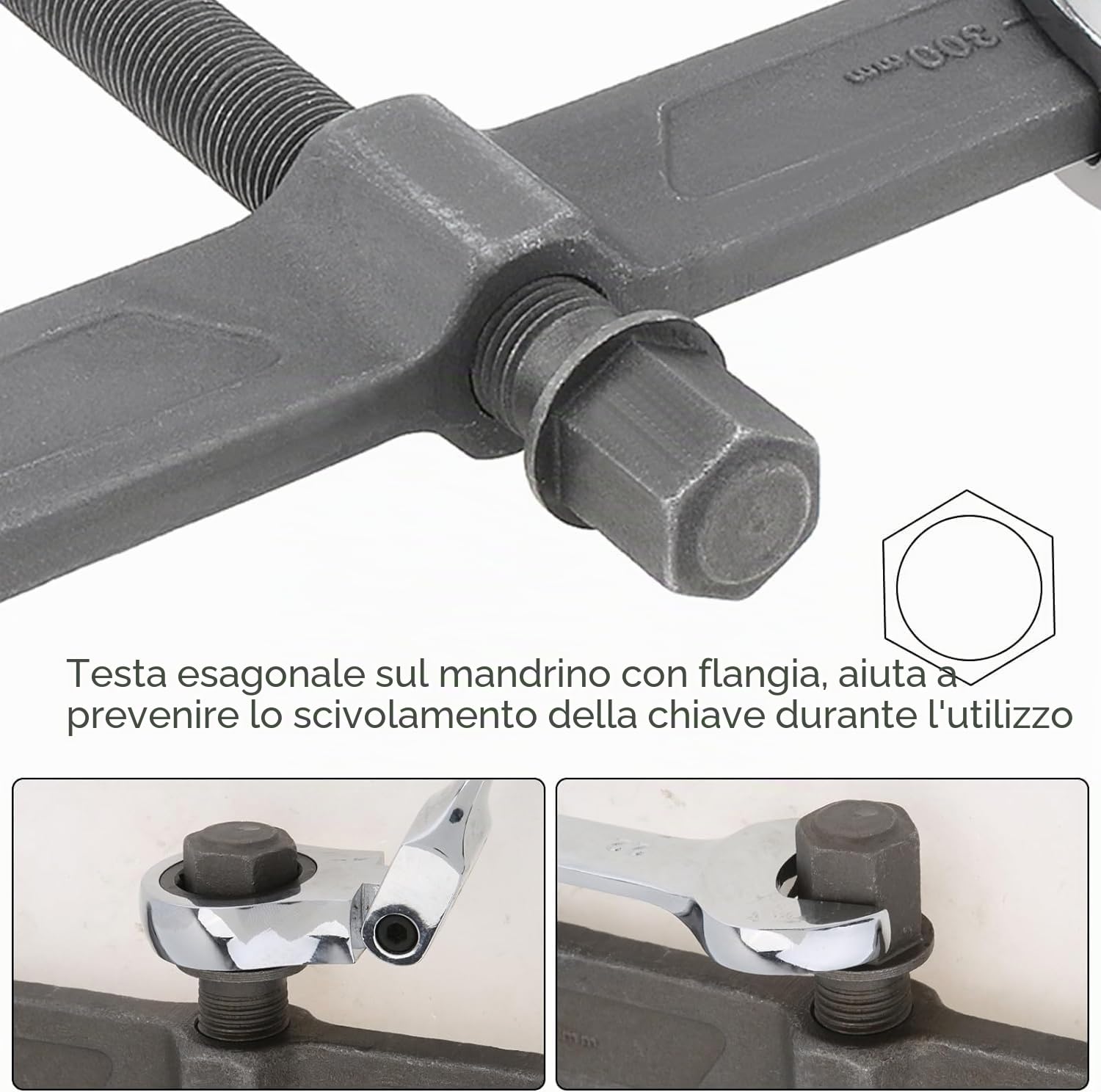 ChgImposs Estrattore a 2 Ganasce da 30,5 cm, Regolabile in CR-V, Strumento di rimozione per Estrazione Interna Esterna, Dispositivo di Sollevamento Separato