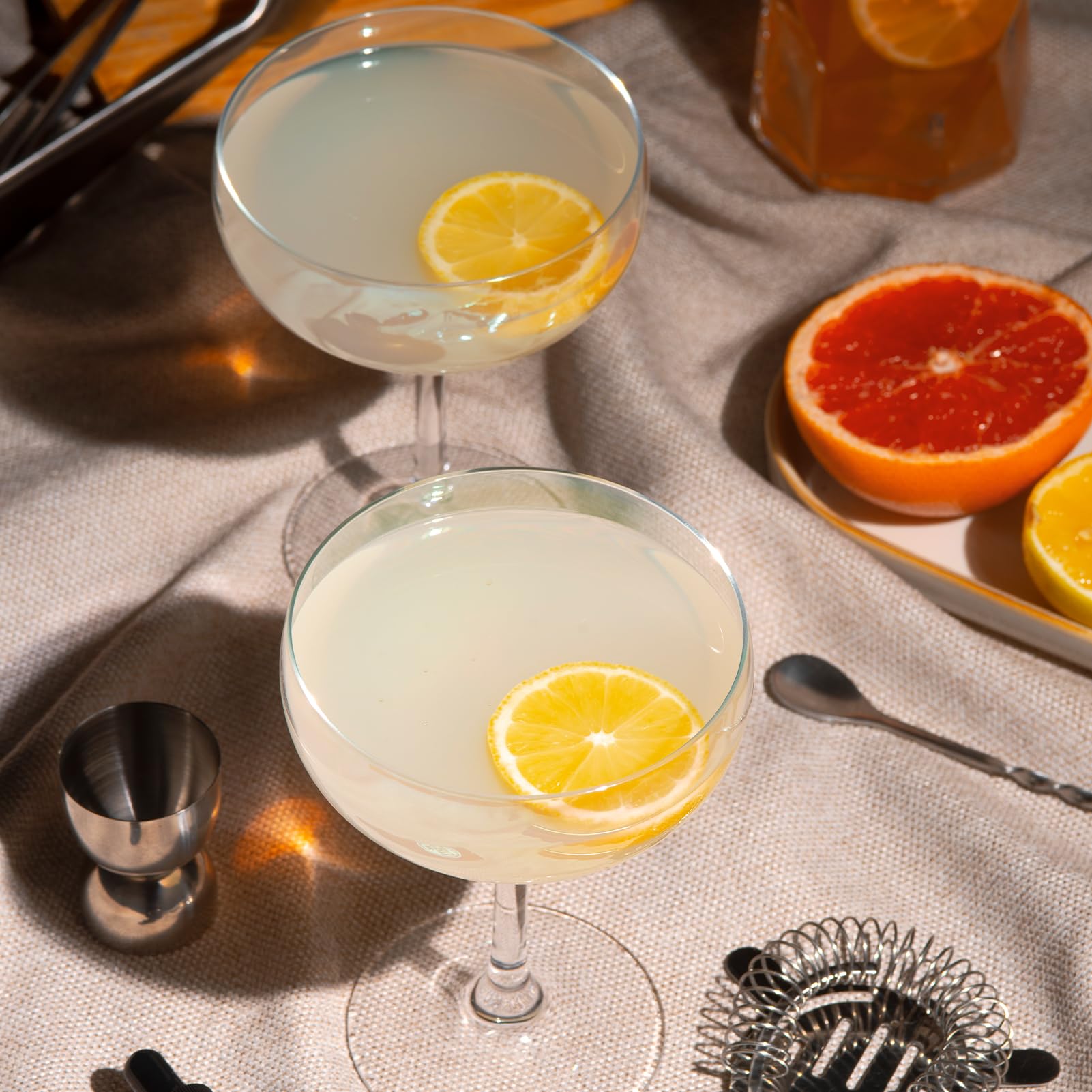 MYKAGS Lot de 6 verres à martini classiques Margarita Daiquiri Manhattan, capacité de 150 ml, parfaits pour les bars à la maison et les divertissements