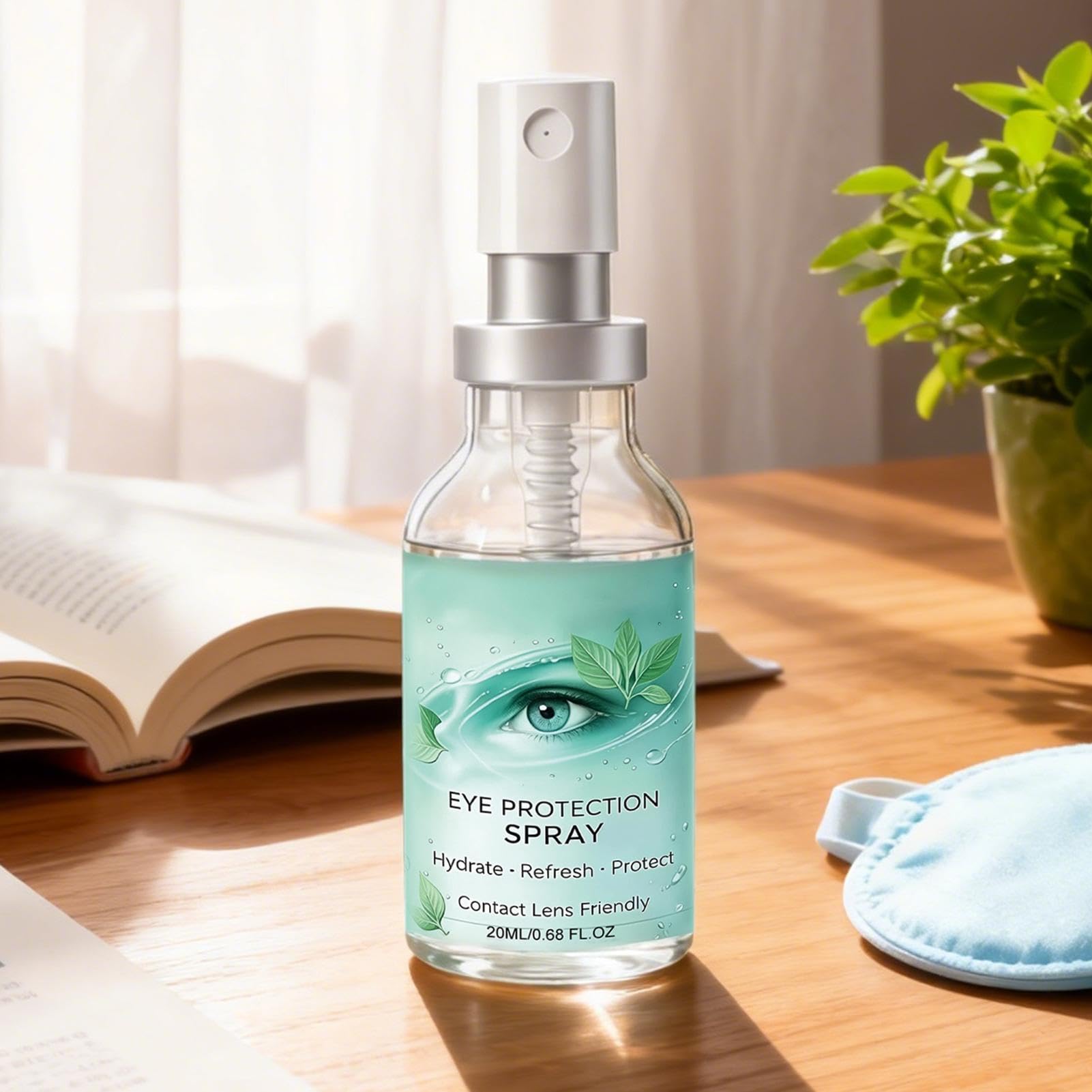 Spray do oczu, 20 ml, delikatny nawilżający, uspokajający, ochronny spray do oczu, do domu, biura, podróży, pracy, jazdy, czytania, dla mężczyzn i kobiet, użytkownicy ekranu