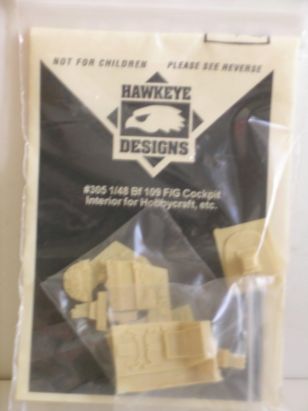 Hawkeye Designs---1/48 Scale Resin Detail Cockpit Interior Set for the Bf 109 F/G Aircraft