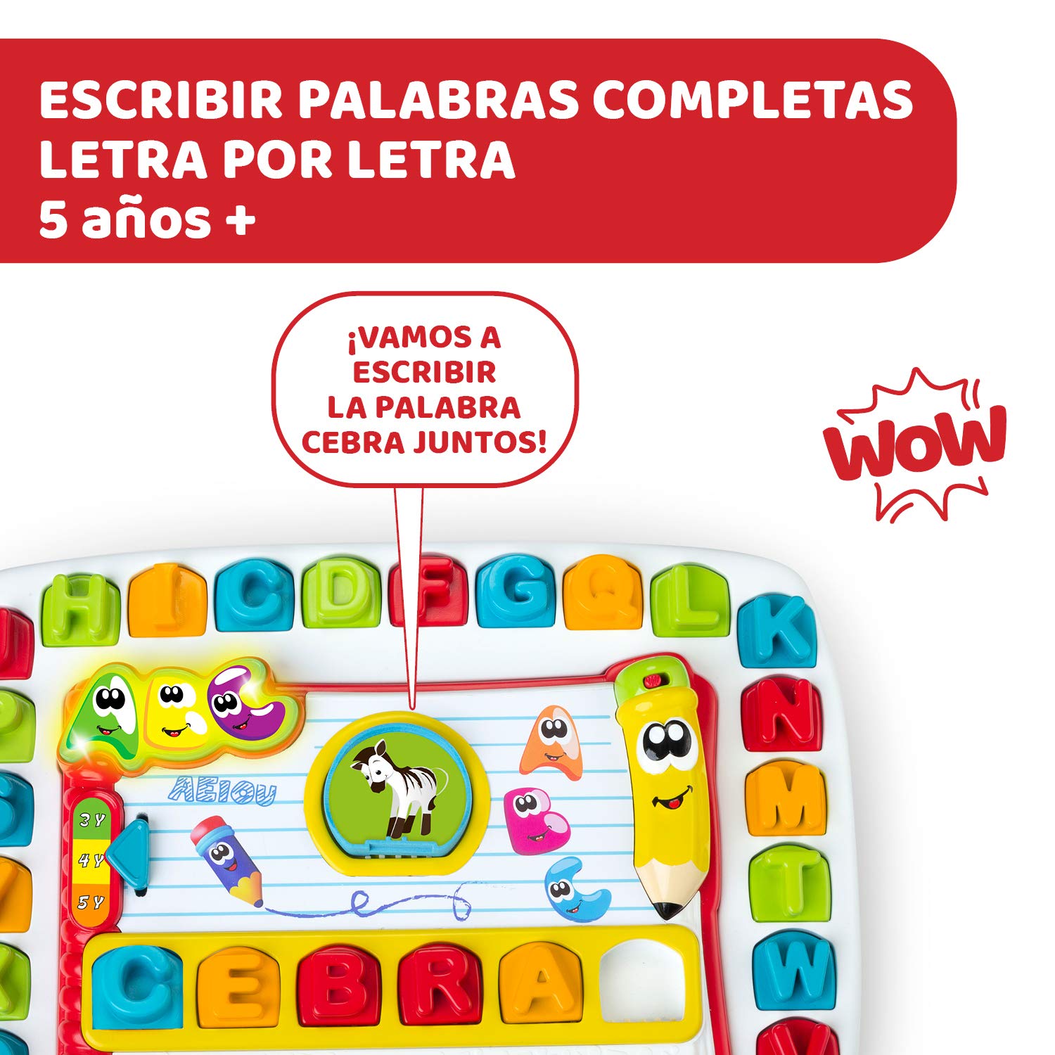 Chicco Leo y Aprendo, Juego Educativo Edu4You, Mesa de Actividades Electrónica para Aprender las Letras del Alfabeto, Inspirado en Montessori – Juguete para Niños de 3 a 6 Años