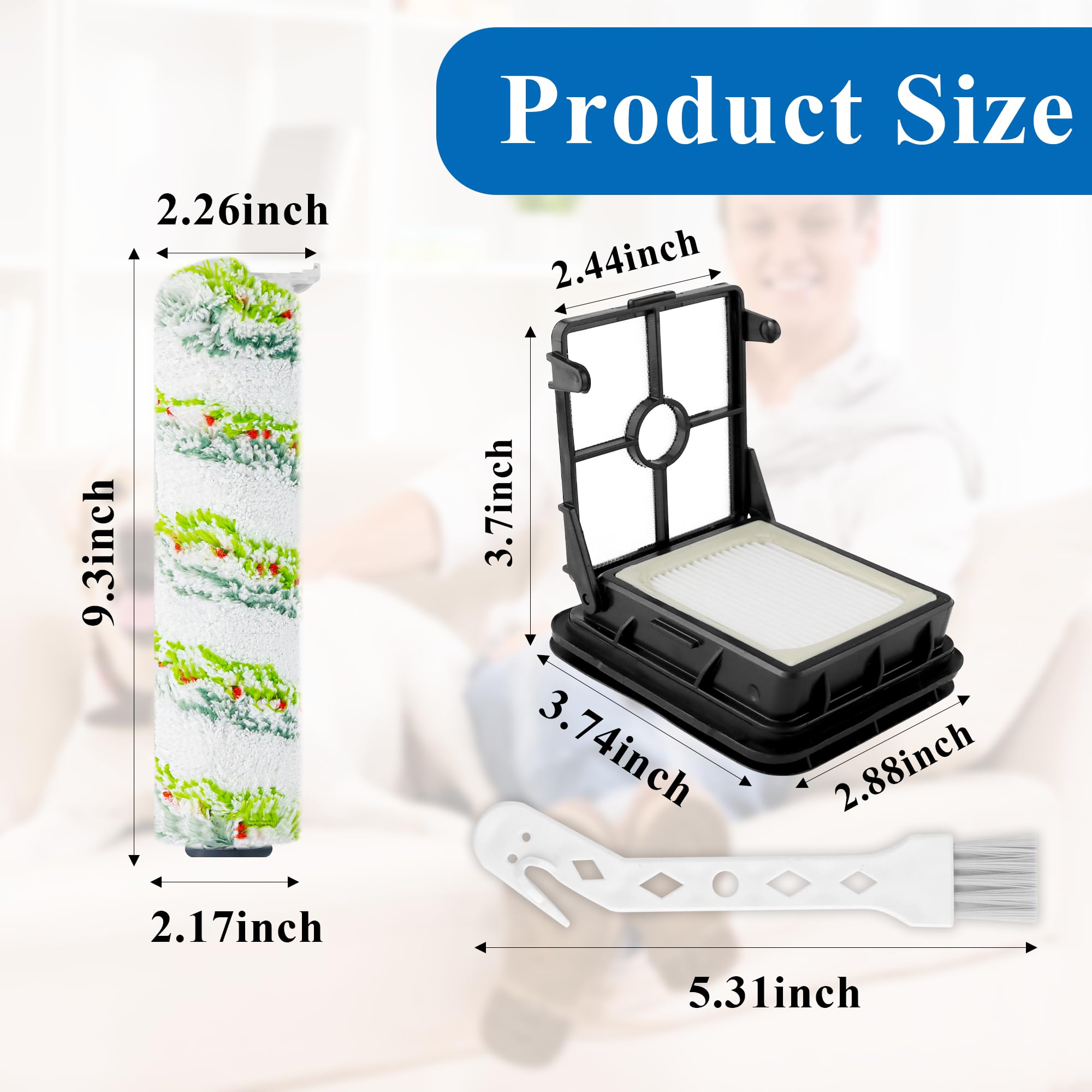 Multi-Surface Pet Brush Rolls 2788 and Vacuum Filters