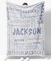 Vista 32 de OLIVE OLIVIA Mantas personalizadas para niños con nombres, mantas personalizadas con nombre para adultos, manta personalizada, regalo para Nombre