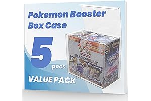 Crystal Clear 5-Pack Pokemon Booster Case