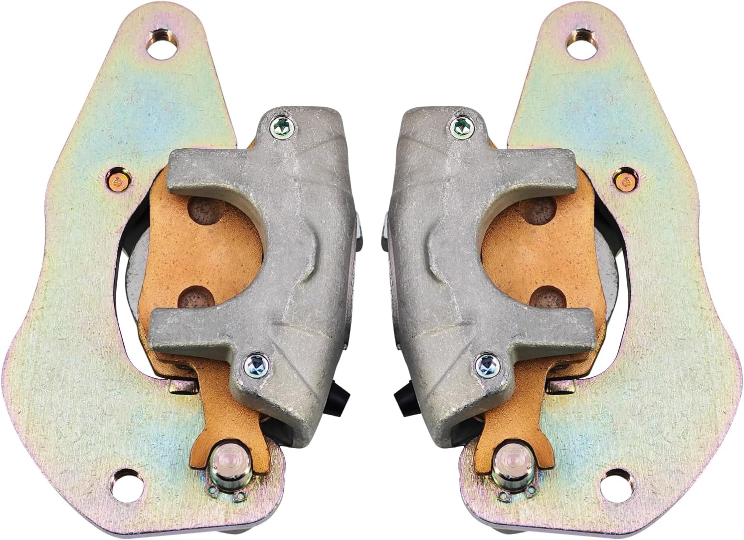 705601464 705601465 Rear Left Right Brake Caliper w/Sintered Brake Pads Compatible With Can Am Defender Traxter HD7 HD8 HD9 HD10 2016-2023, 705601928 705601929