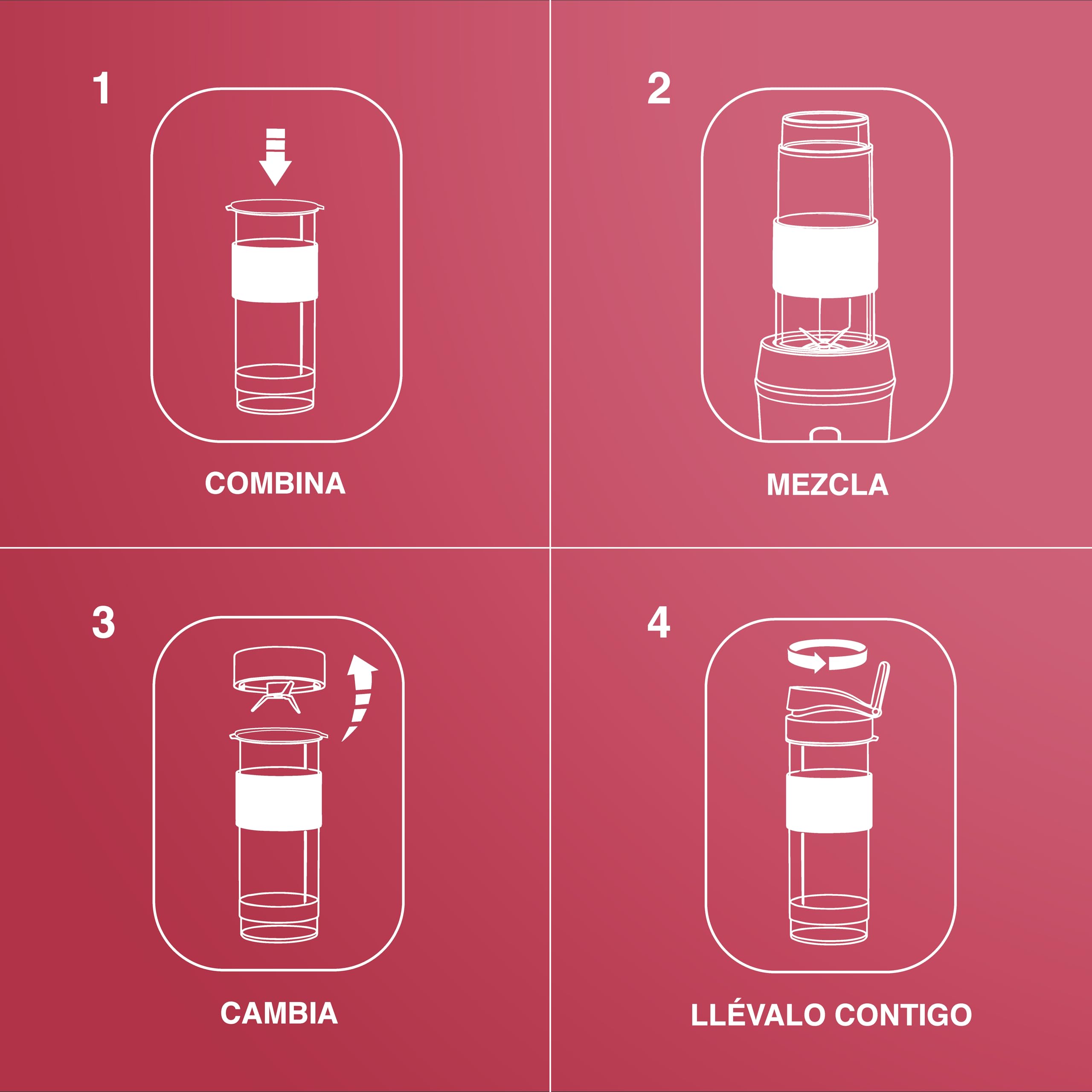 H.Koenig SMOO18 Batidora Smoothie Maker Compacto 570mL 300W Sin BPA Acero Inoxidable Verde Pastel