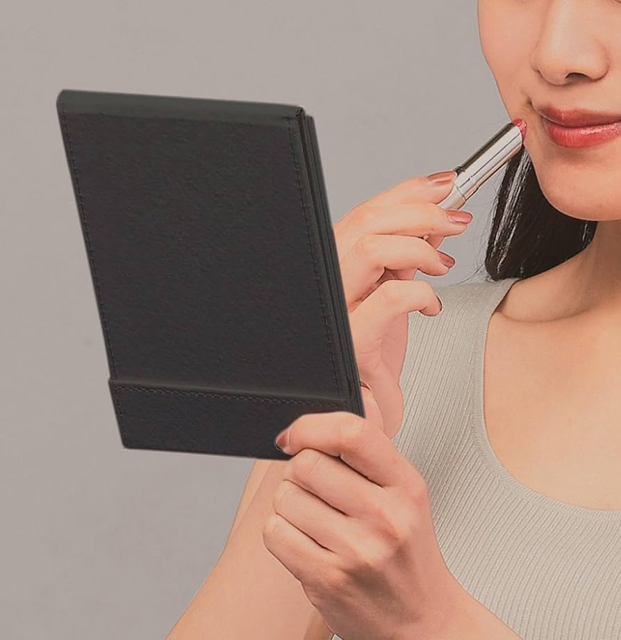 Amazon.co.jp: 折りたたみ スタンドミラー 鏡 卓上鏡 コンパクトミラー