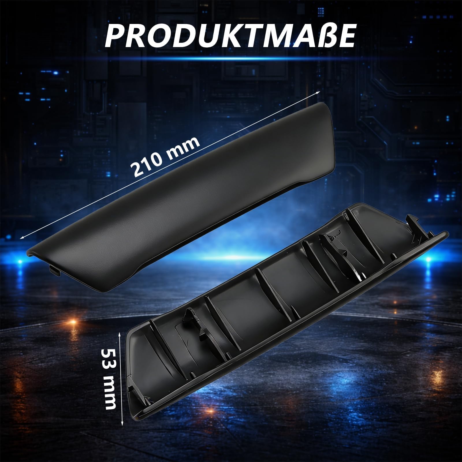 EVRBUL 2PCS Türgriff Blende Vorne Links & Rechts Innentürgriff Abdeckung Kompatibel mit VW T5 Transporter 2003-2010 | Ersetzt 7H0867171B