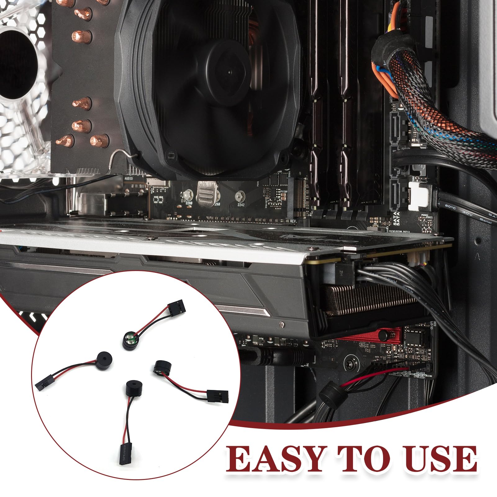 20 Stück Elektronische Summer - Piezo Buzzer 3-12V, 90dB - Für Alarme & Elektronik