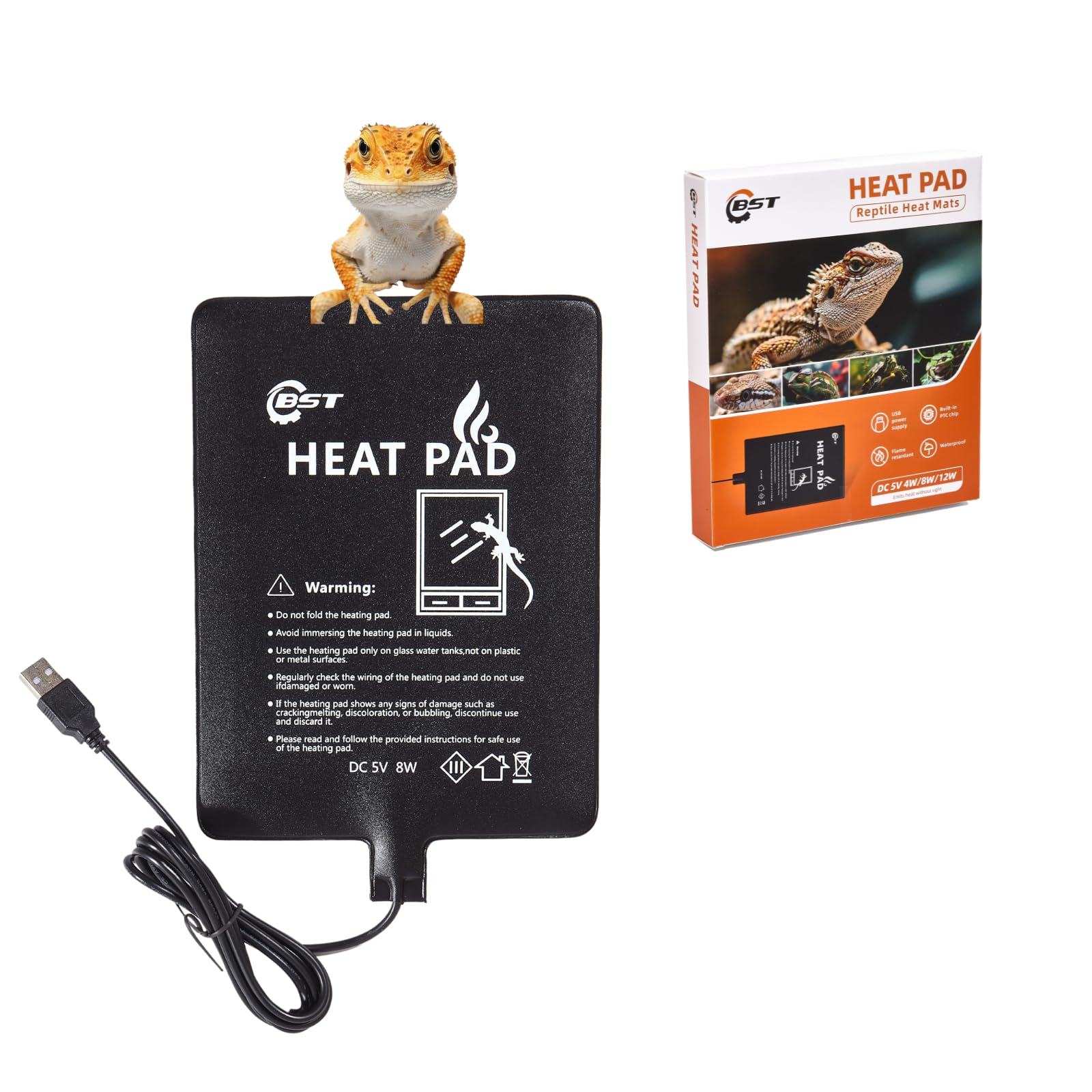 Amazon.com : Besto Reptile Heating Pad - USB-Powered, Enhanced