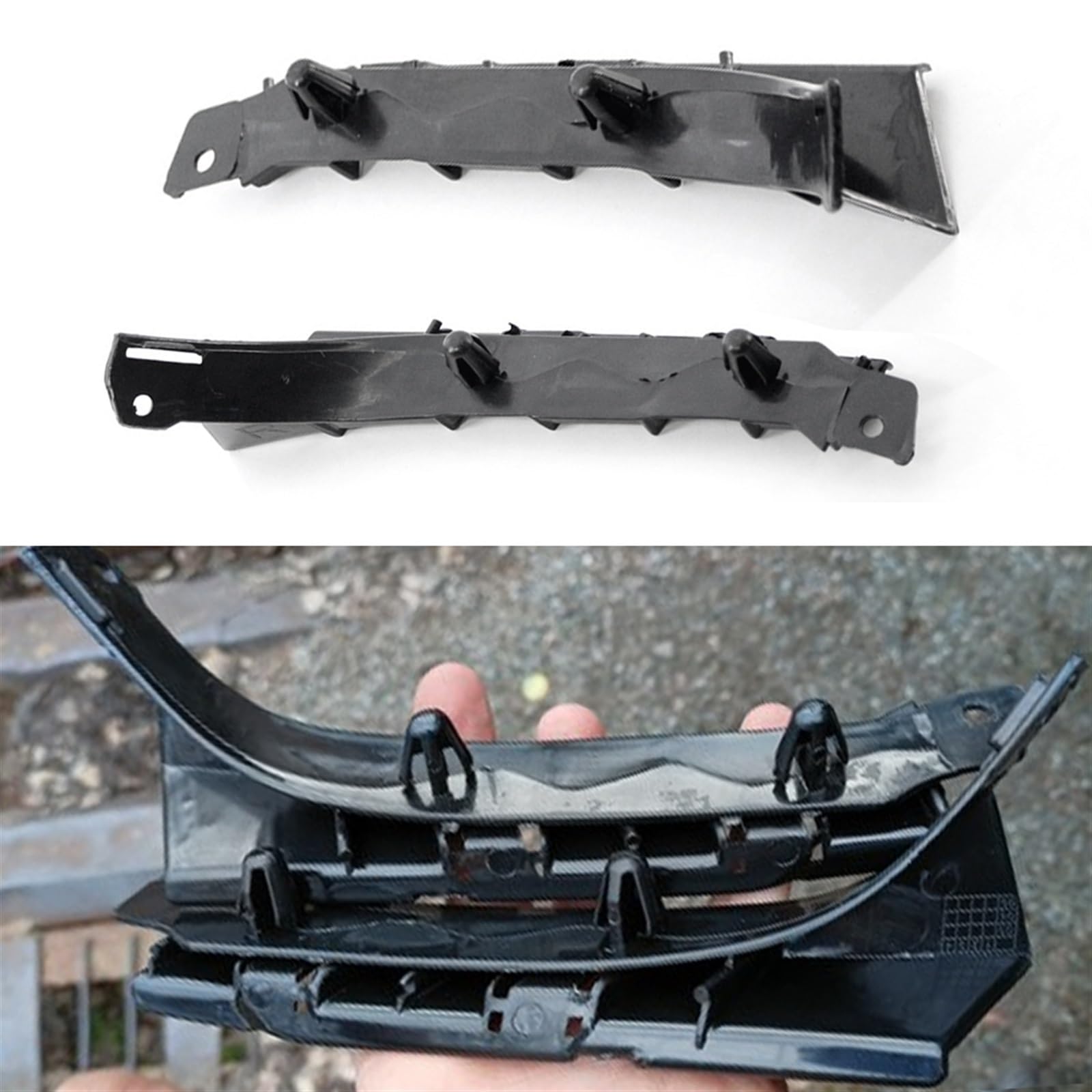 Nicfaky Copertura Supporto Paraurti Anteriore Per BMW X5 E53 2003-2006 - Nero, OEM 51117116667/51117116668 - Foto 11