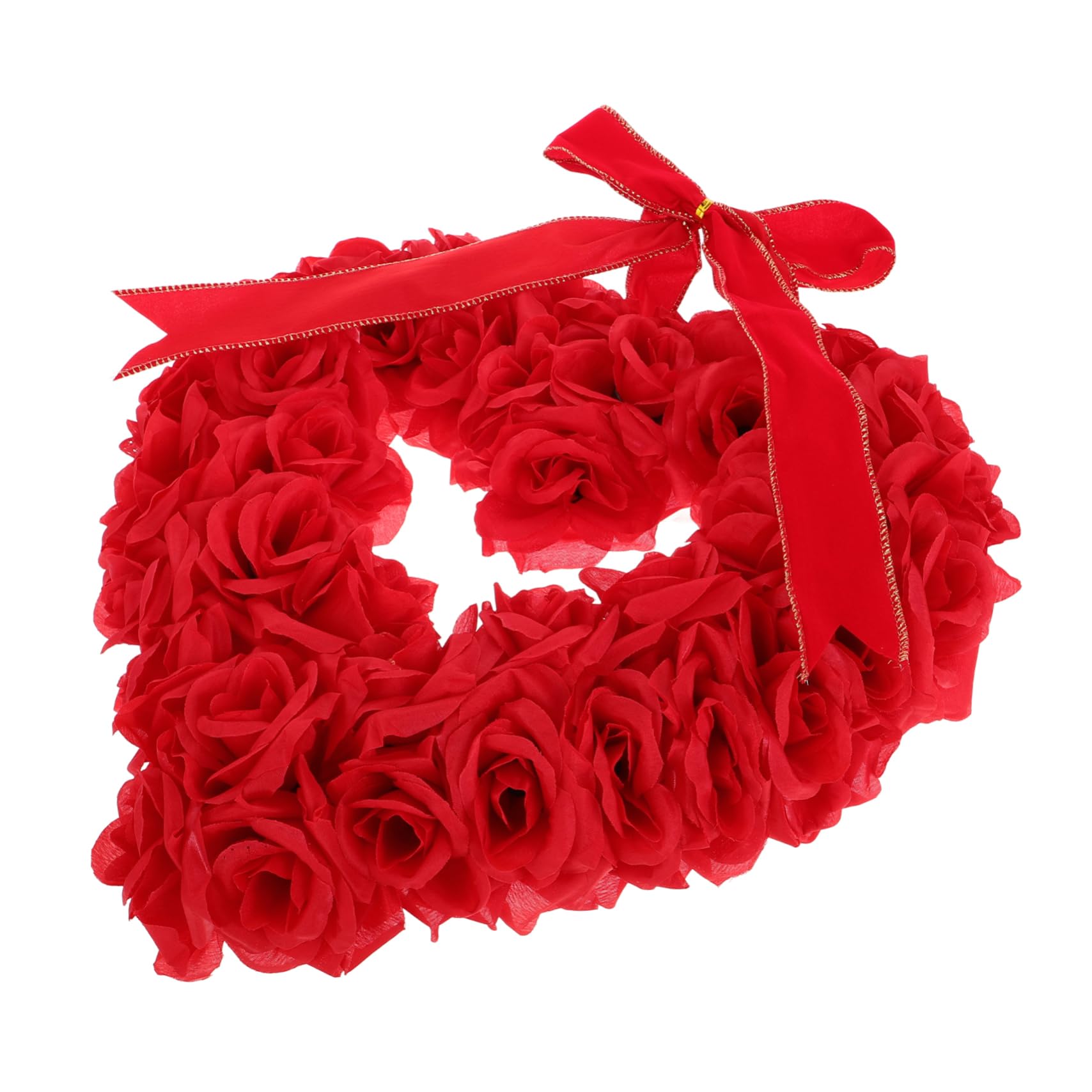 TOPBATHY Guirnalda de Rosas Románticas con Forma de Corazón para El Día de San Valentín para Puerta de Entrada Decoración de Bodas Y Fiestas