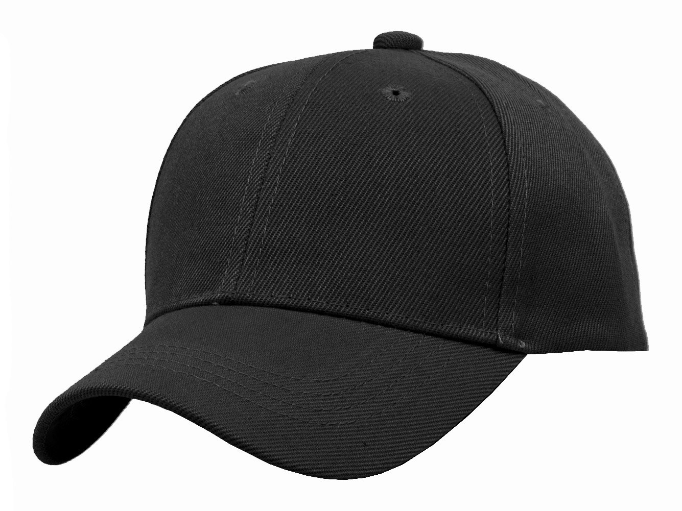 TOP HEADWEAR Blank Kids Youth Baseball Adjustable Hook and Loop Closure Hat