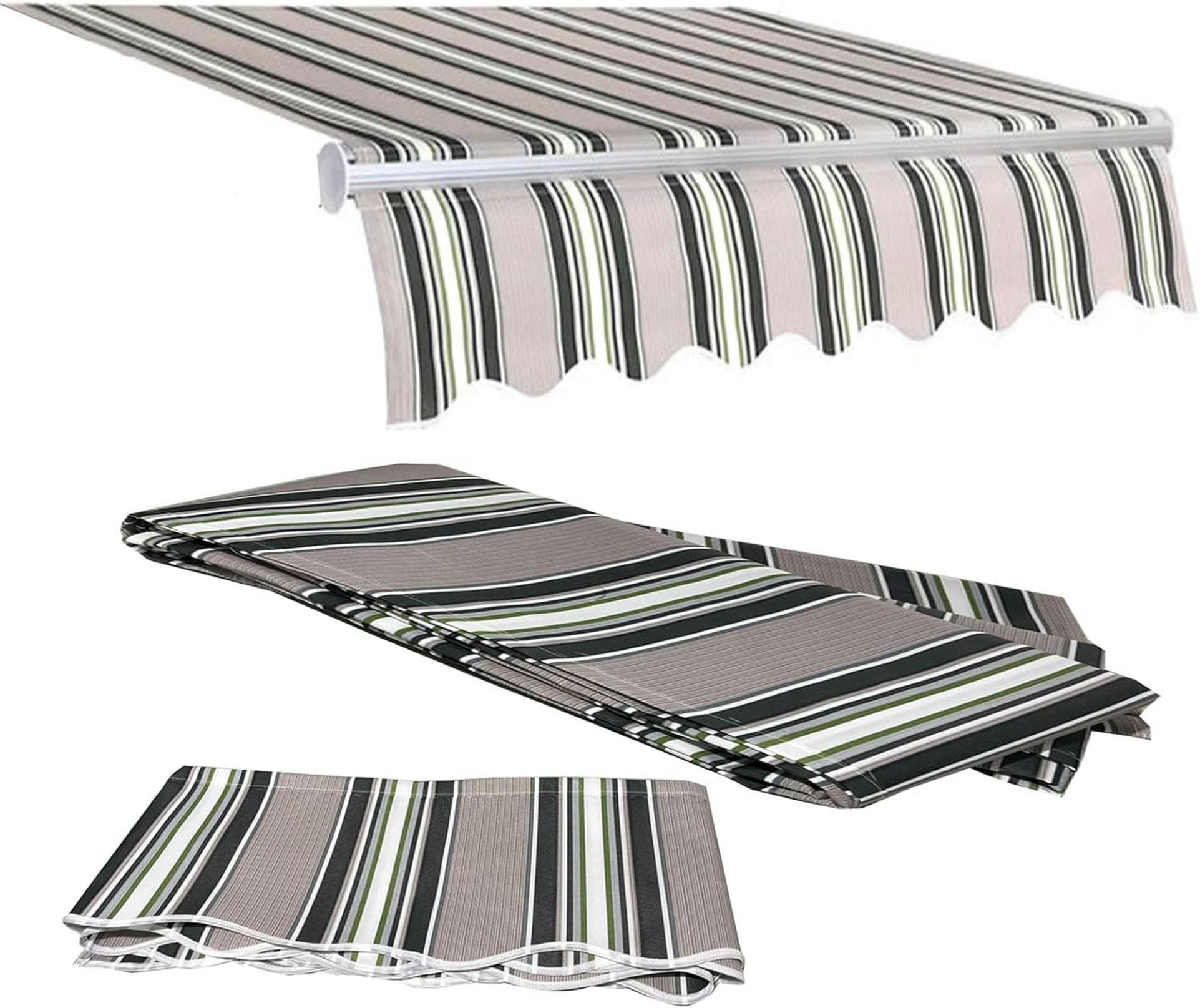 Toile de store de terrasse rétractable en polyester pour profiter de votre balcon en été