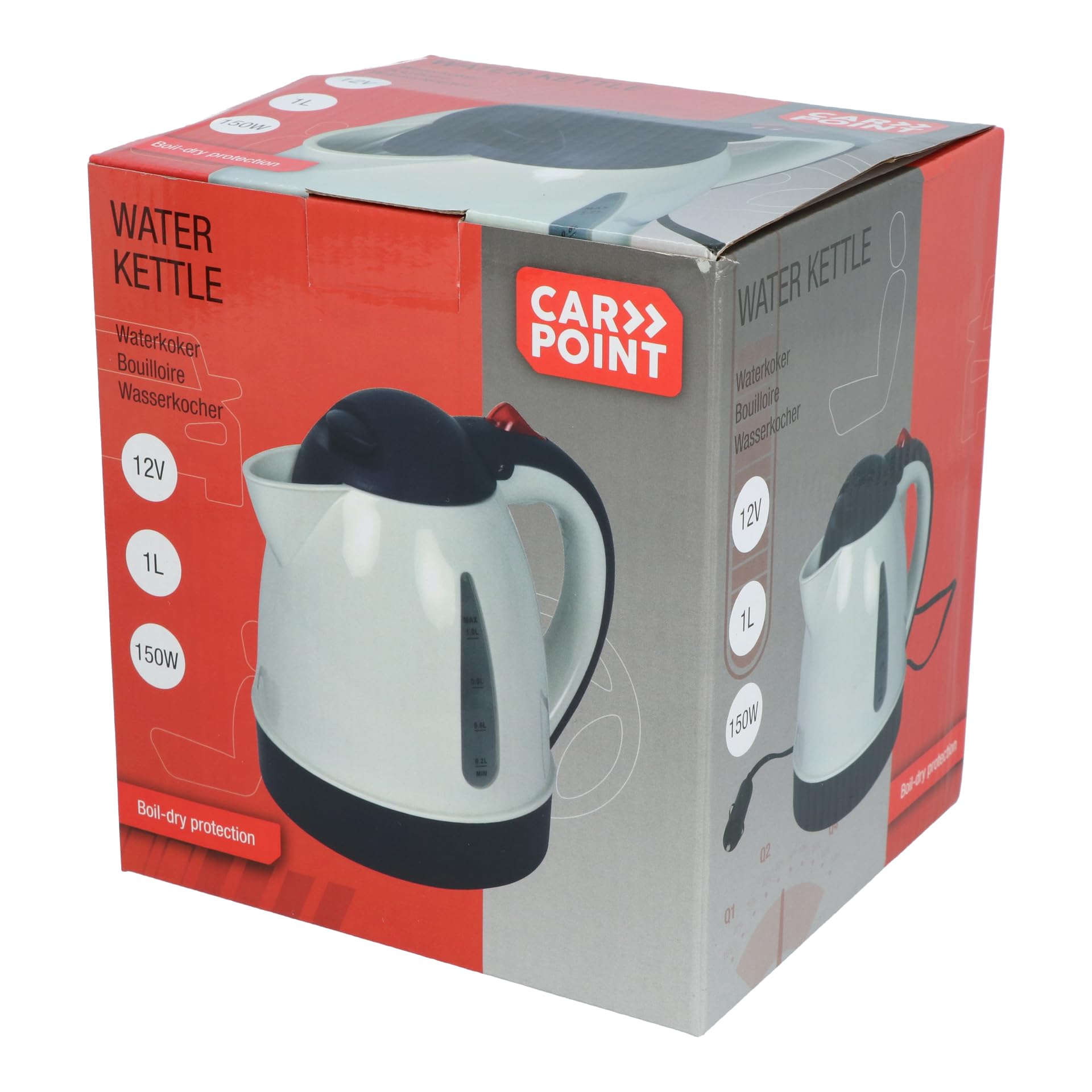 Carpoint - Bouilloire d'eau - 1 Litre - 12V - Blanc