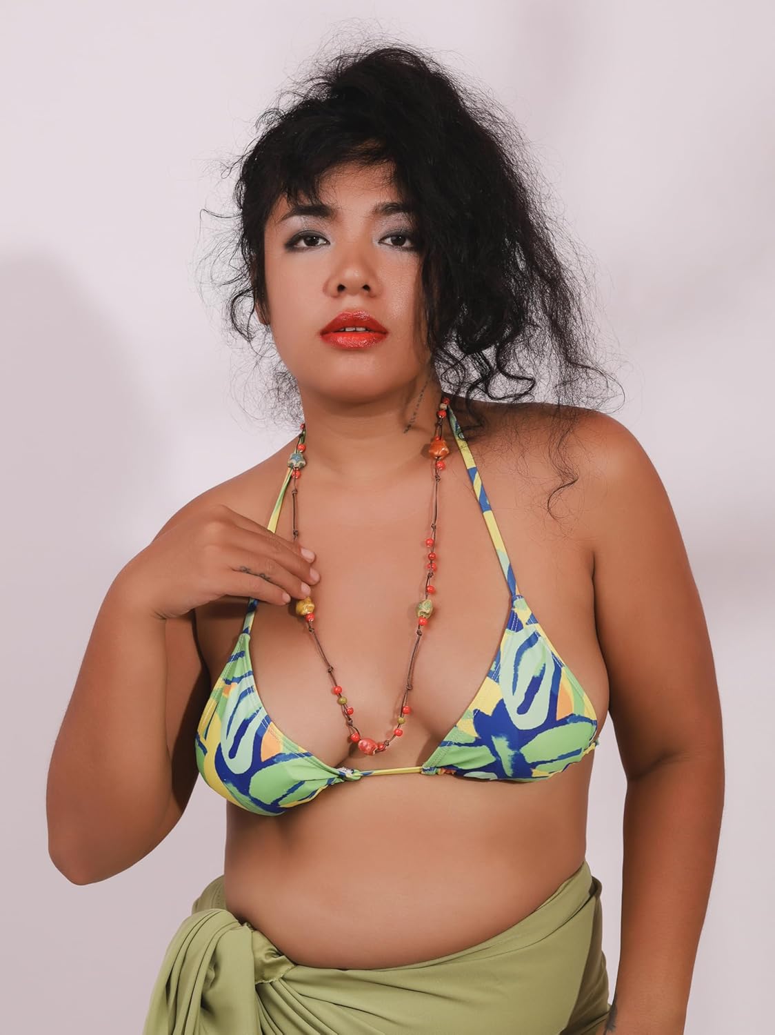 MINACHI Hippie Bohemian Colorful Ceramic Bead Long Strand Necklace, Boho Hippie Beach Summer Statement Jewelry Gift for Women - Image 7