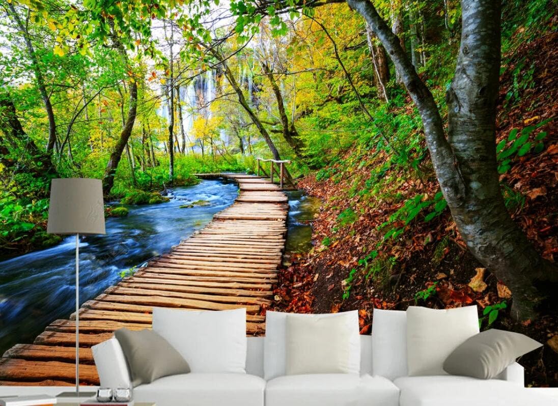 Papier peint panoramique forêt tropicale 430x300cm pour mur de salon