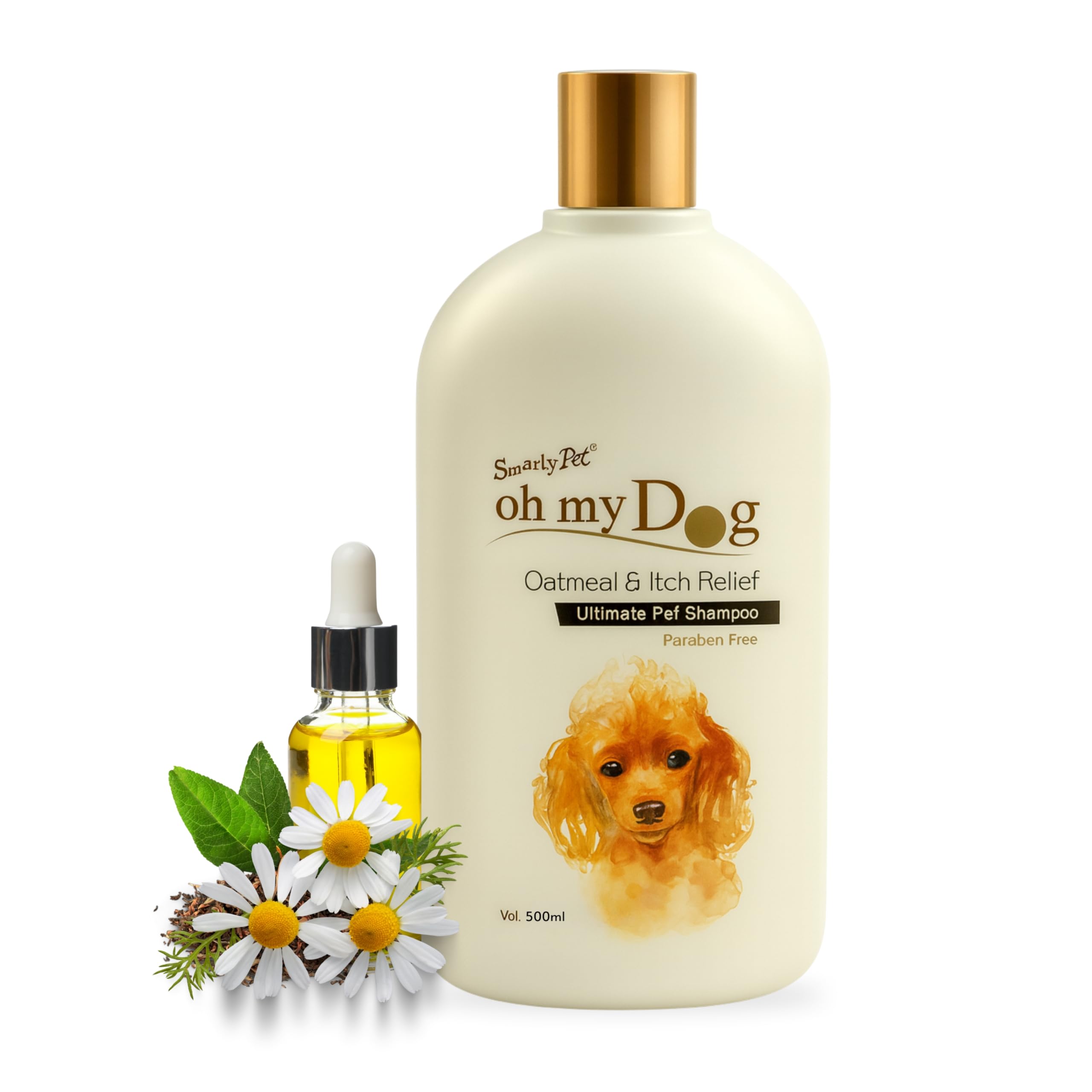 Foodie Puppies Oh My Dog Oatmeal Shampoo for Dogs and Puppies - 500ml | Paraben & Cruelty-Free Ultimate Pet Shampoo | Shiny, Soft Fur and Itch-Relief Coat | Suitable for All Breeds and Sizes
