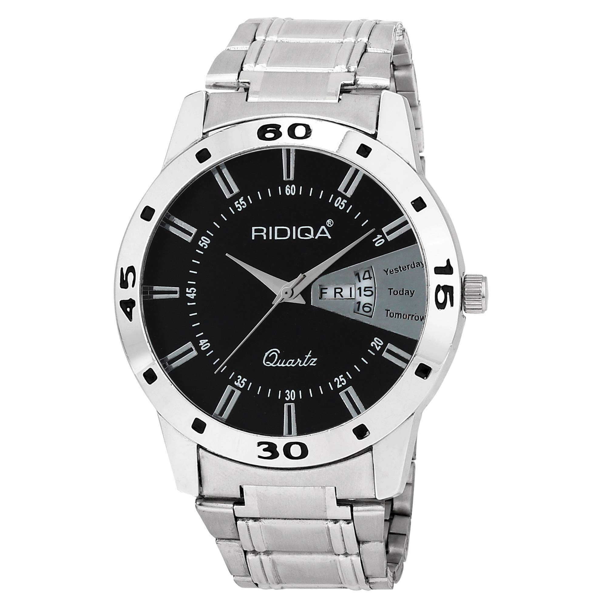 RIDIQA Analog Black Dial Day & Date Display Mens Watch & Boys Watch (B07HL219T2) Amazon Price History, Amazon Price Tracker