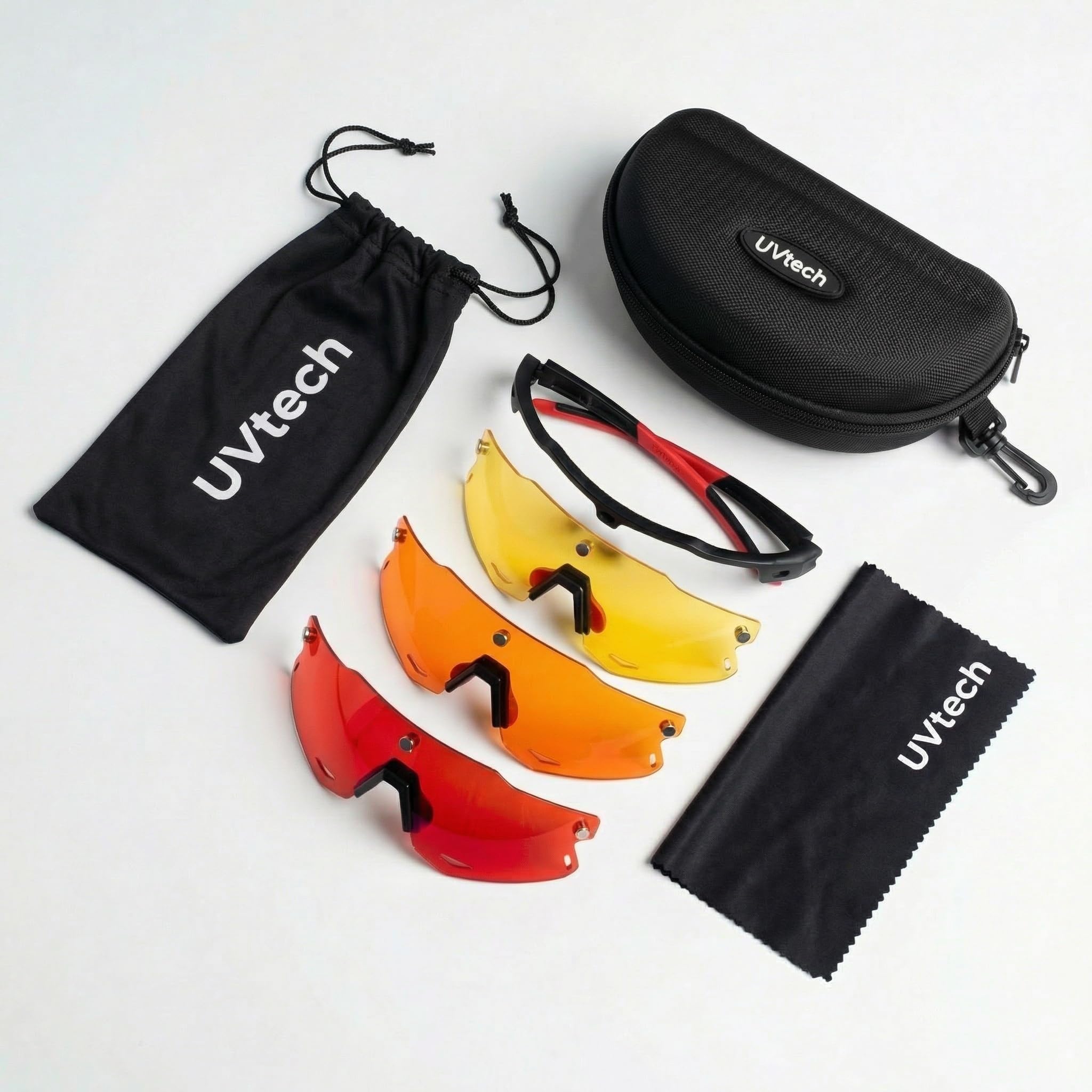 Sleep Ultimate 2 Filtro Luce Blu Occhiali 3 in 1 - Lenti Magnetiche intercambiabili (Rosso, Arancione, Giallo) - Occhiali Anti Luce Blu, Occhiali da sonno, Biohacking, Montatura TR90 Unisex