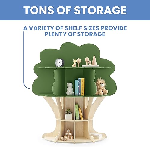 Miniatura 6 de Delta Children Tree Bookcase - Greenguard Gold Certified, Fern Green/Crafted Natural