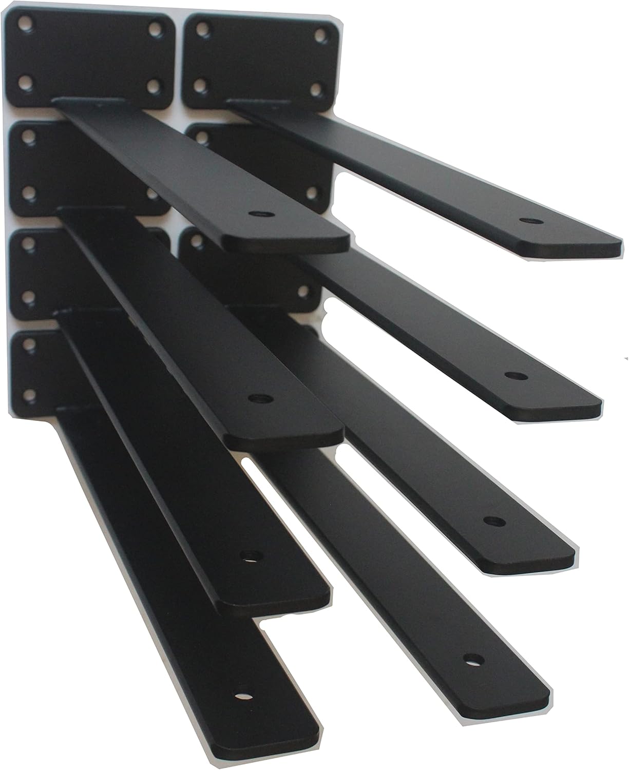 24 Pack 12 inch Black Hidden L Shelf Bracket (1/5 Inch
