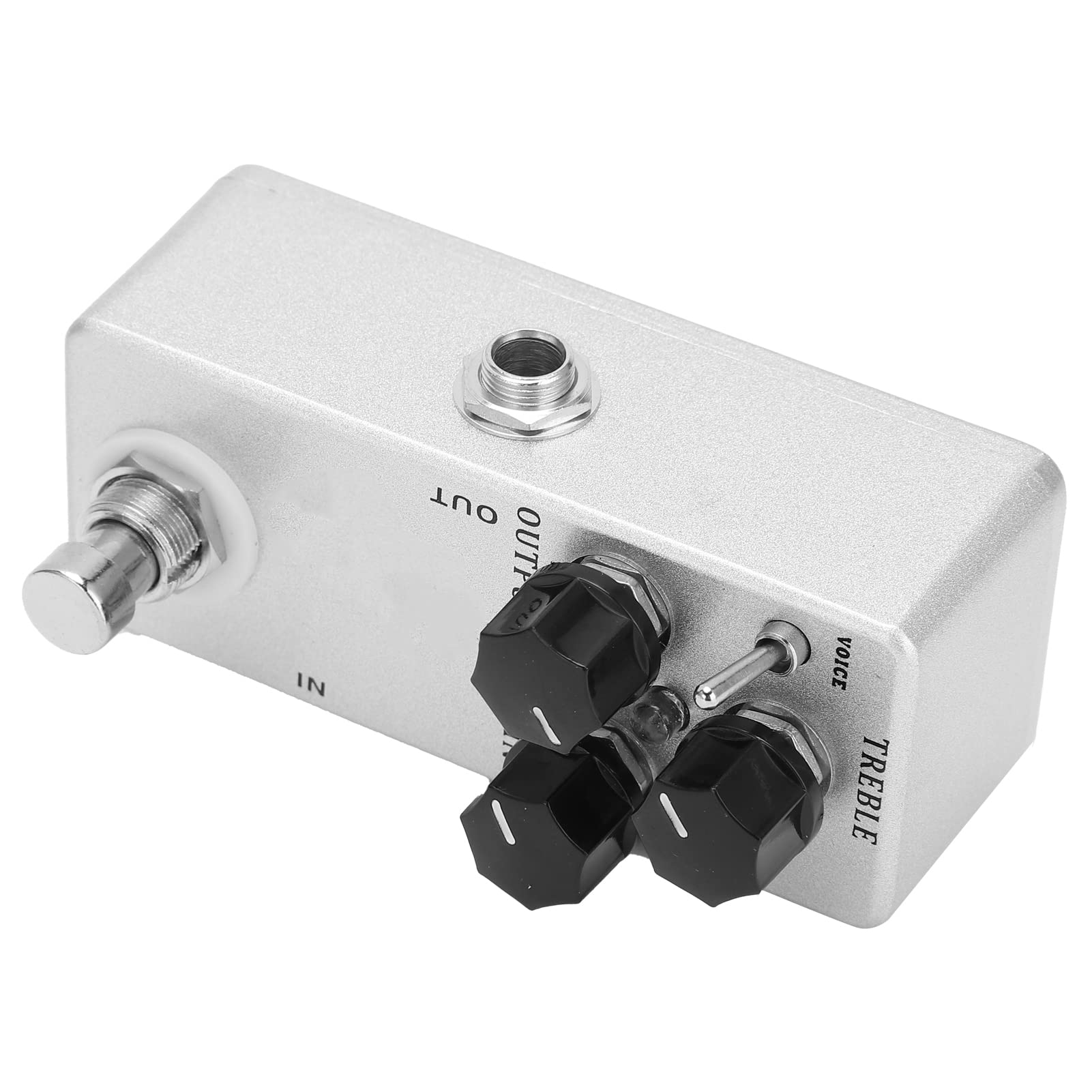 Effetto Overdrive Pedale per chitarra 2 modalità vocali Uscita acuti Guadagno Manopola di controllo Guscio in metallo Effetti per chitarra elettrica per musicisti rock metal