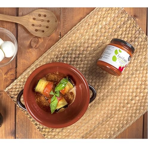 Miniatura 5 de Salsa de tomate Red Datterino con albahaca, 10.23 oz, salsa para pasta preparada con tomate y albahaca 100% italiana, lista para usar. Ideal para