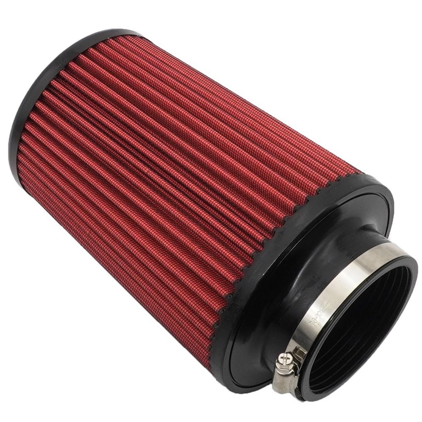 Samochód 76MM 89MM wydajność filtr powietrza o wysokim przepływie filtry wlotu powietrza zimnego stożka 3 "3.5 cala dla wlotu powietrza silnika samochodu sportowego (Size : 76mm)