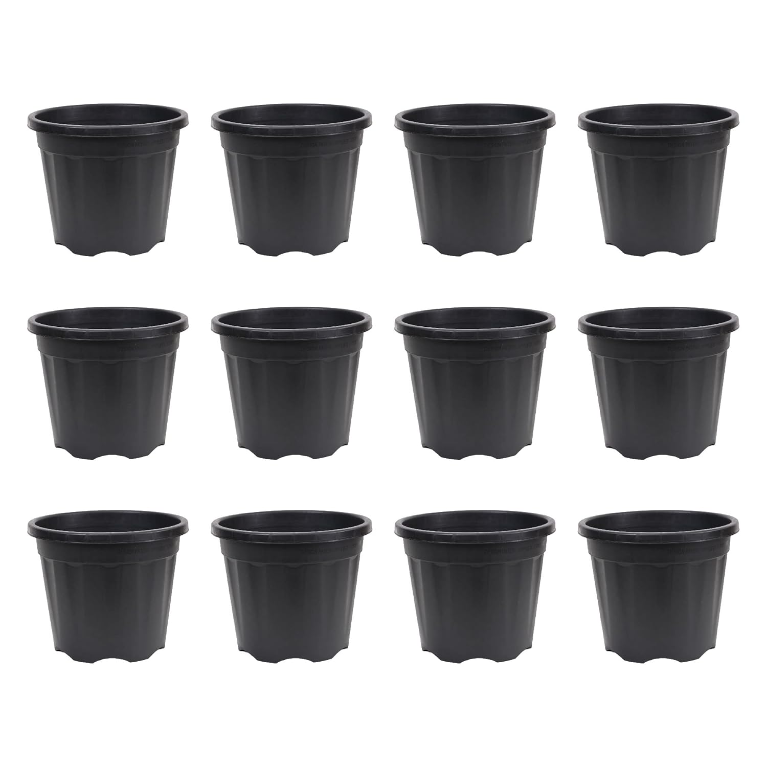 UGAOO UV Treated Gardening Pots and Planters for Plants (12 inch Black
