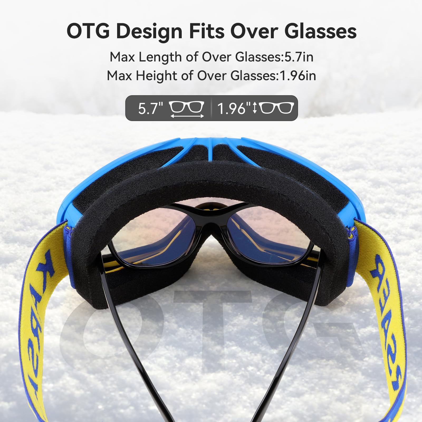 Amazon.com : Karsaer Ski Goggles Anti-Fog Snow Goggles OTG 