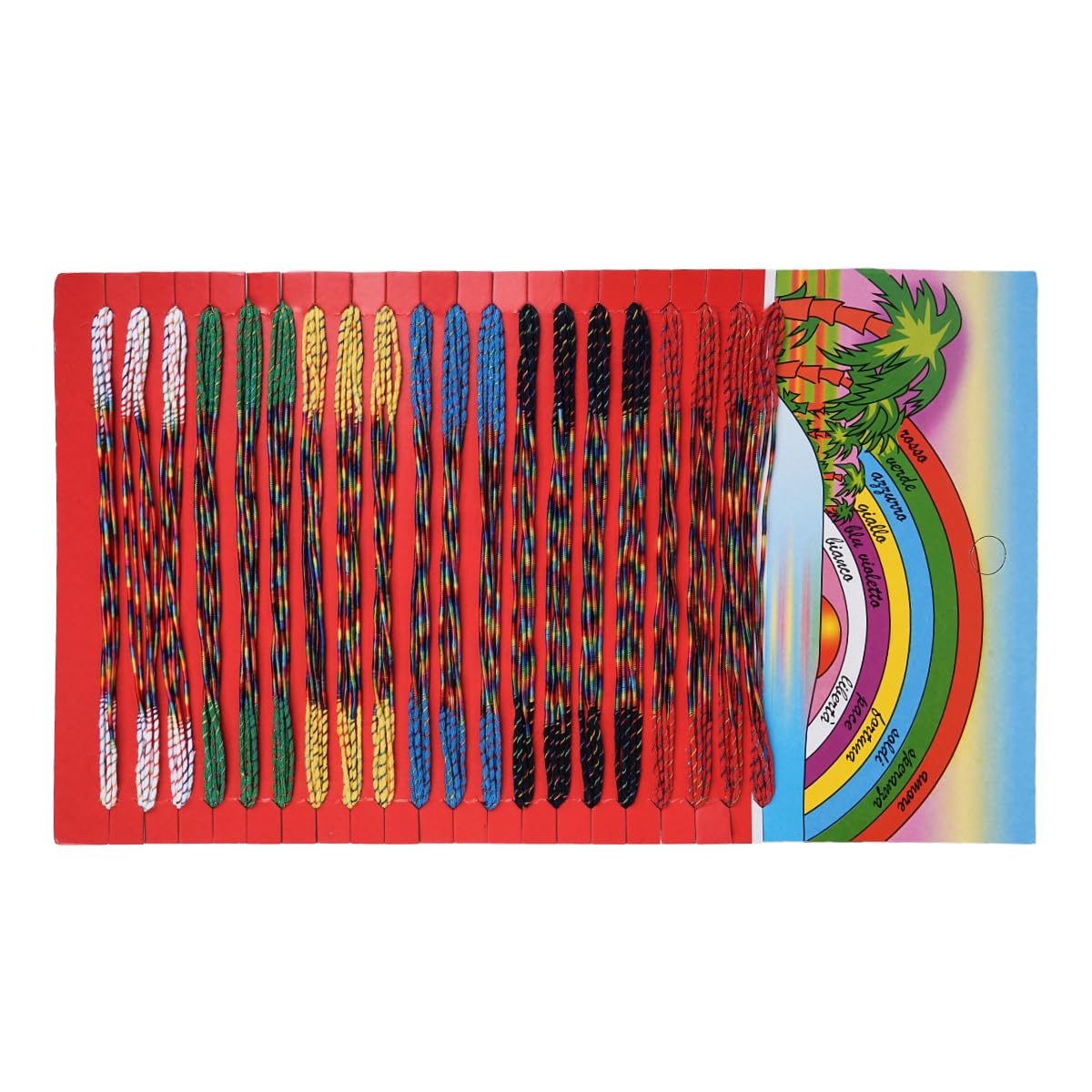 Muiltvoe 100PCS Hand-Woven Ethnic Style Braids Friendship Bracelet Lucky Rope Fashion Bracelets Lucky Rope