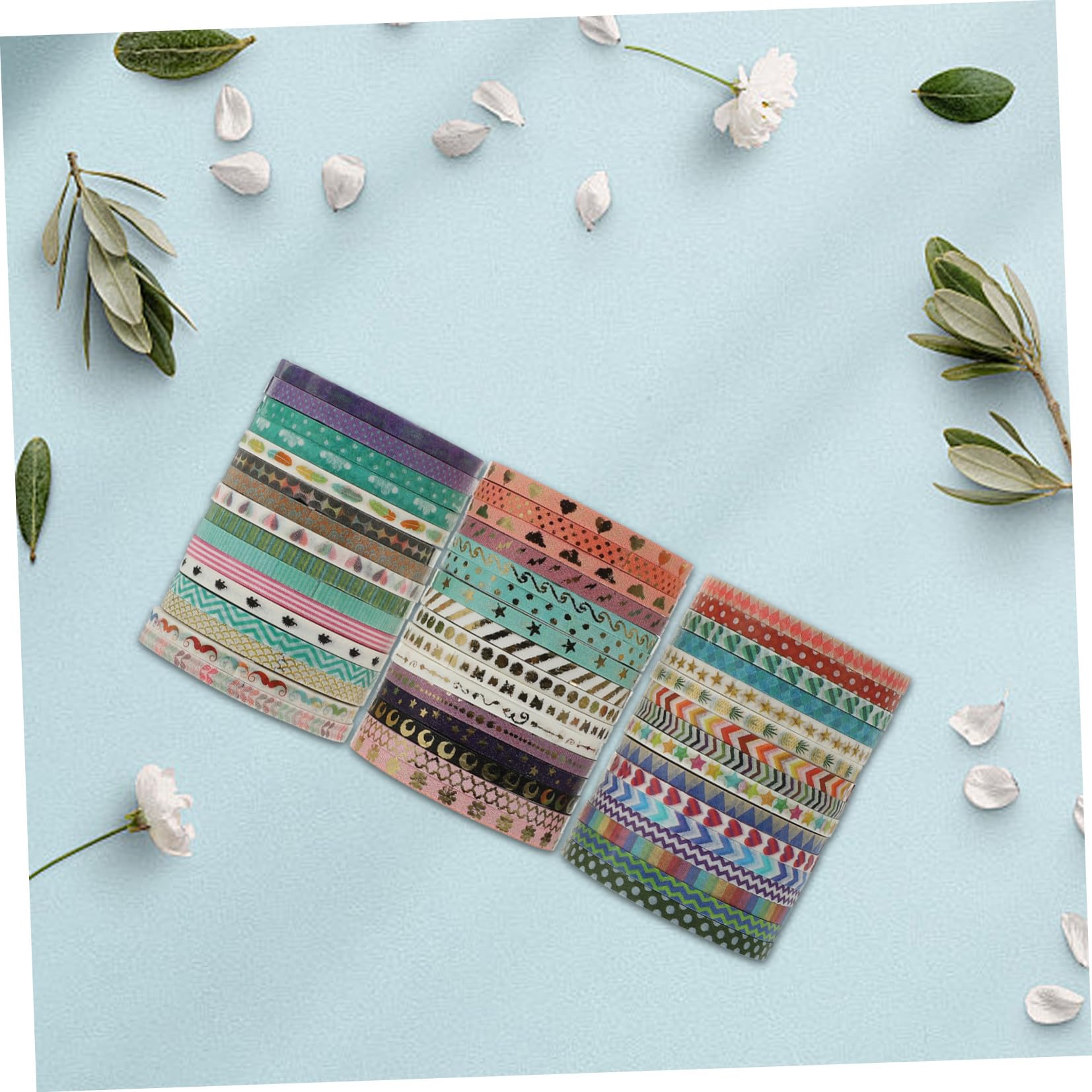 Gadpiparty 5 Series Cintas Decorativas Washi Adhesivas Manualidades Diy Cintas Multifuncionales Scrapbooking Y Decoración 48 Rollos*5