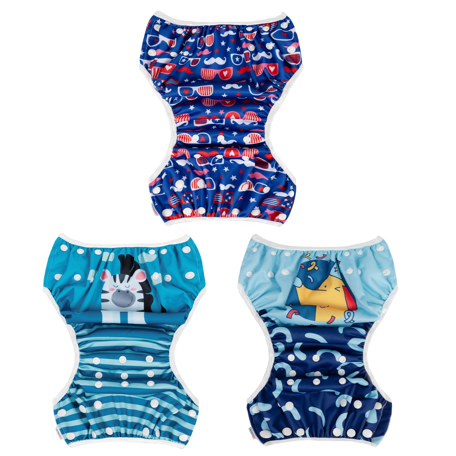 Speedo Unisex-Child Swim Diaper Keep Swimmin' Premium Electric Blue, X-Large