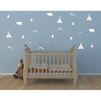 mountain nursery wall decal