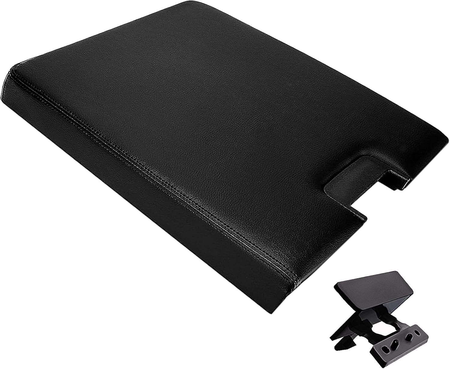 20864151 Center Console Lid Armrest Cover with Latch Black, Compatible with 2007–2014 Chevy Silverado Tahoe Suburban Avalanche & GMC Sierra Yukon 1500 2500 3500, Replace OE 20864153 20864154